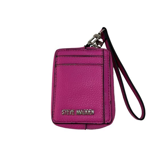 Steve Madden Handbags - Steve Madden Zip Around ID Wallet Wristlet Barbie Pink